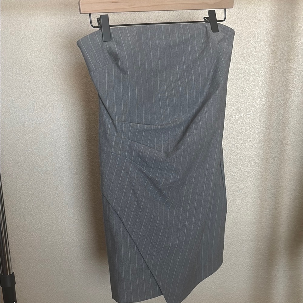 Elegant Gray Mini Dress Size S